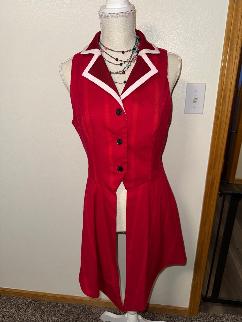 Hot Topic Hazbin Hotel Alastair Waistcoat Vest size Medium